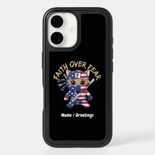 Faith Over Fear Inspirational Christian Customized iPhone 16 Case