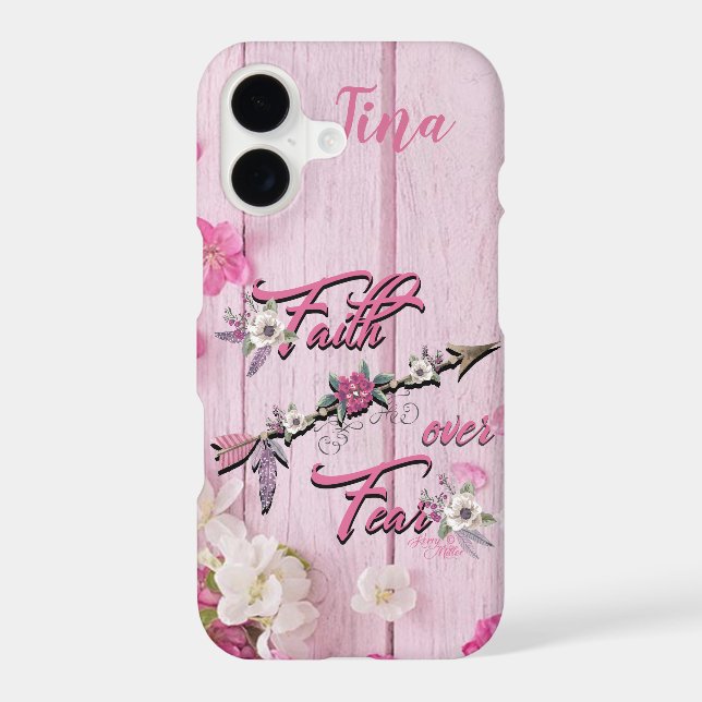 Faith Over Fear Iphone Case (Back)