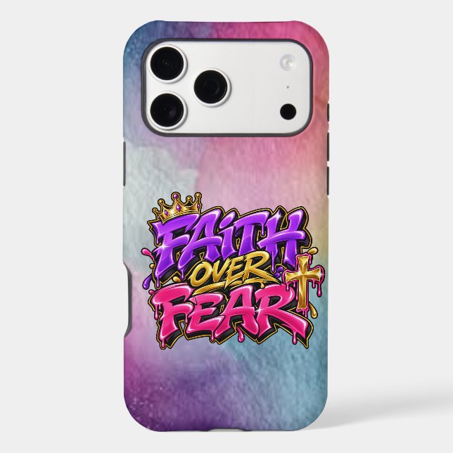 Faith over fear  iphone case (Back)