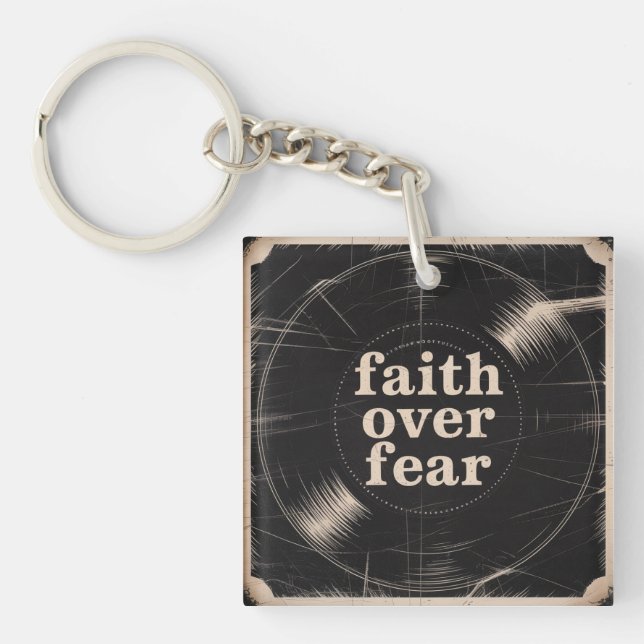Faith Over Fear Keychain (Front)