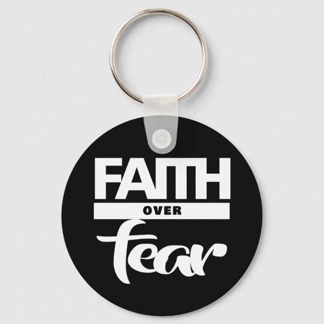 Faith Over Fear  Keychain (Front)