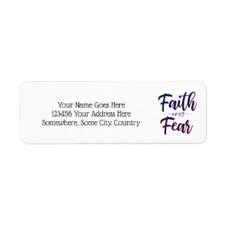Faith Over Fear Label