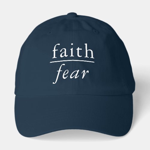 Faith Over Fear Mathematical Formula Dark Hat