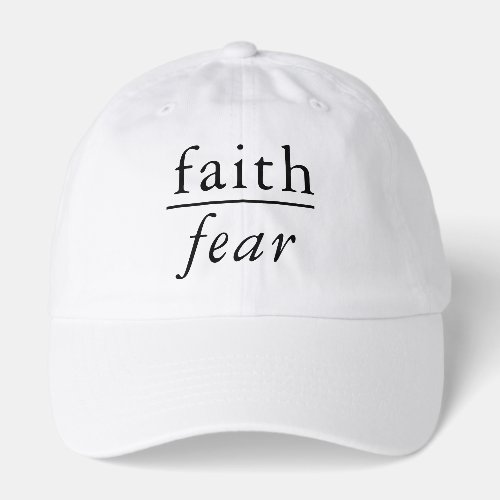 Faith Over Fear Mathematical Formula Light Hat