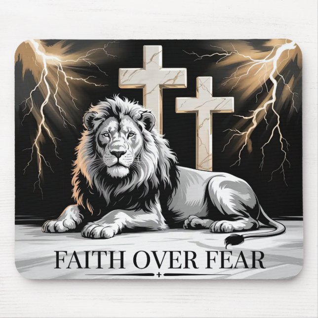  Faith Over Fear Mouse Pad (Front)