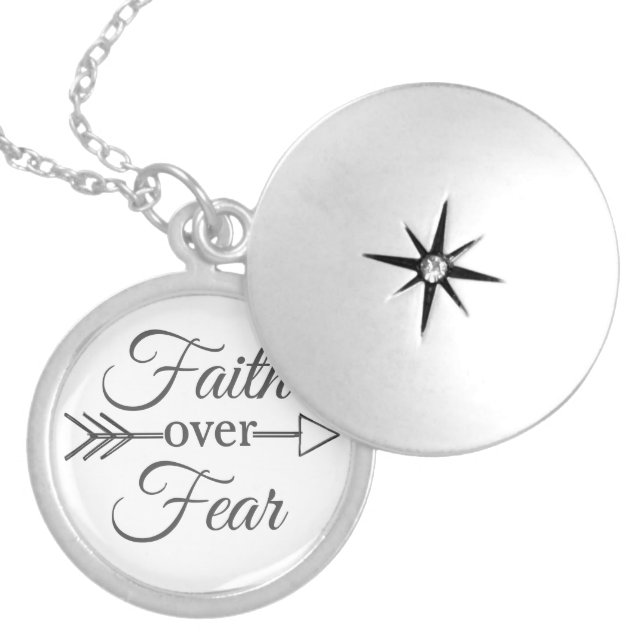 Faith over Fear necklace (Front)
