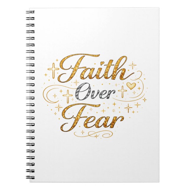 Faith over fear notebook (Front)