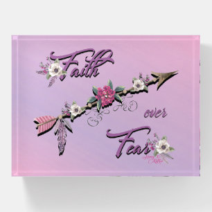 Faith Over Fear Paperweight
