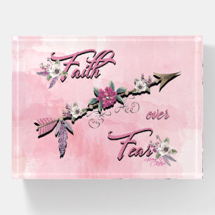 Faith Over Fear Paperweight