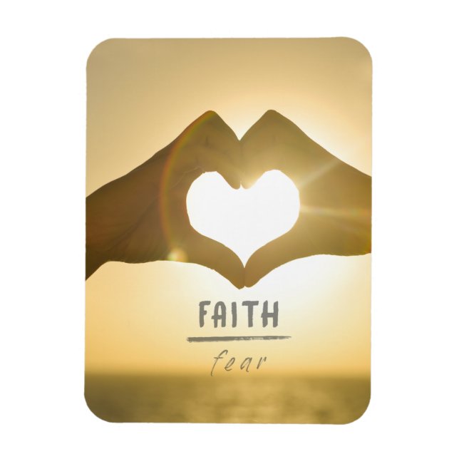 FAITH OVER FEAR PHOTO MAGNET (Vertical)