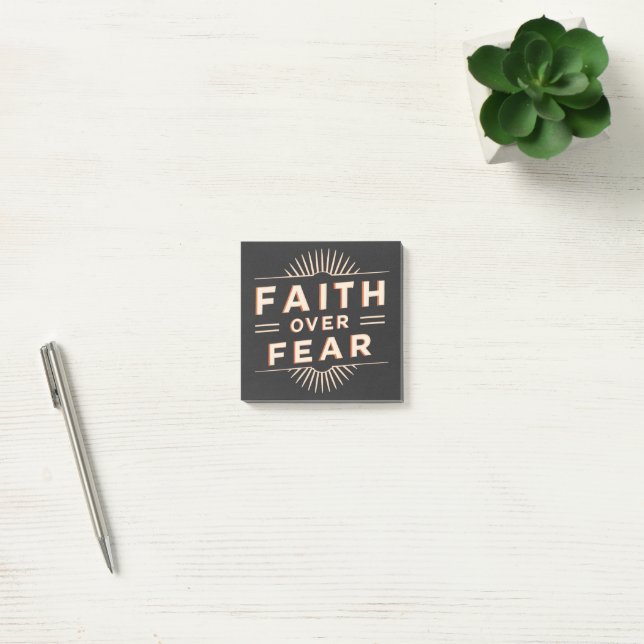 Faith Over Fear Post-it Notes (Office)
