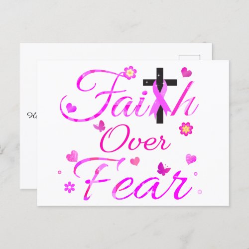 Faith Over Fear Postcard