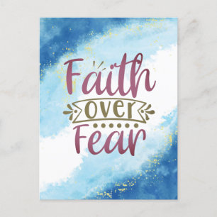 Faith over Fear Postcard