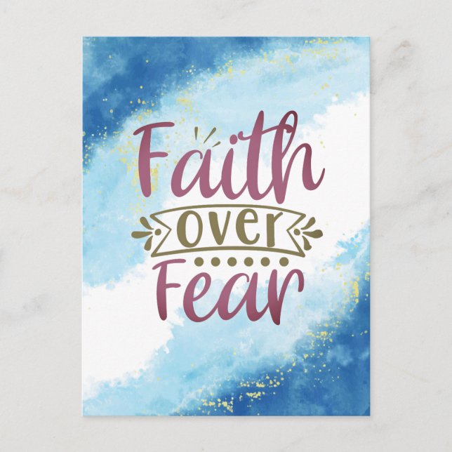 Faith over Fear Postcard (Front)