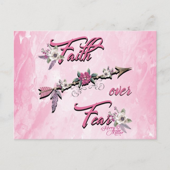Faith Over Fear Postcard (Front)