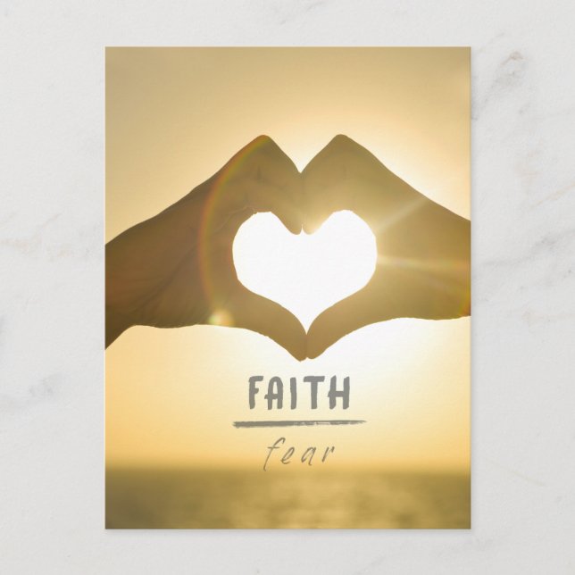 FAITH OVER FEAR POSTCARD (Front)