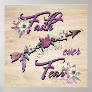 Faith Over Fear Poster