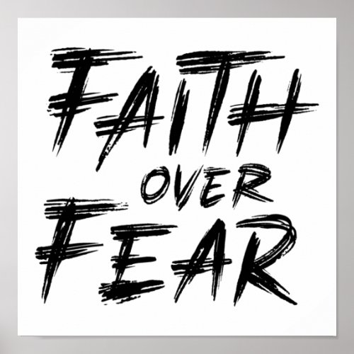 Faith Over Fear Poster