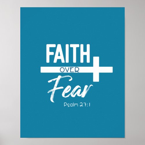 Faith over Fear Poster