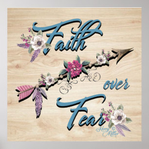 Faith Over Fear Poster