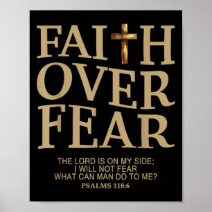 Faith Over Fear Shirt For Women Men With Insration Poster