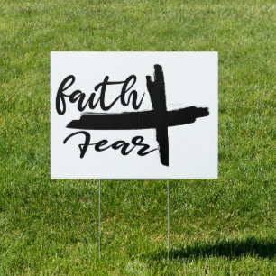 faith over fear sign