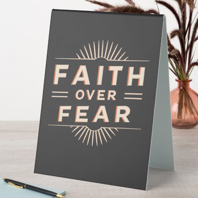 Faith Over Fear Table Tent (In SItu (Table))