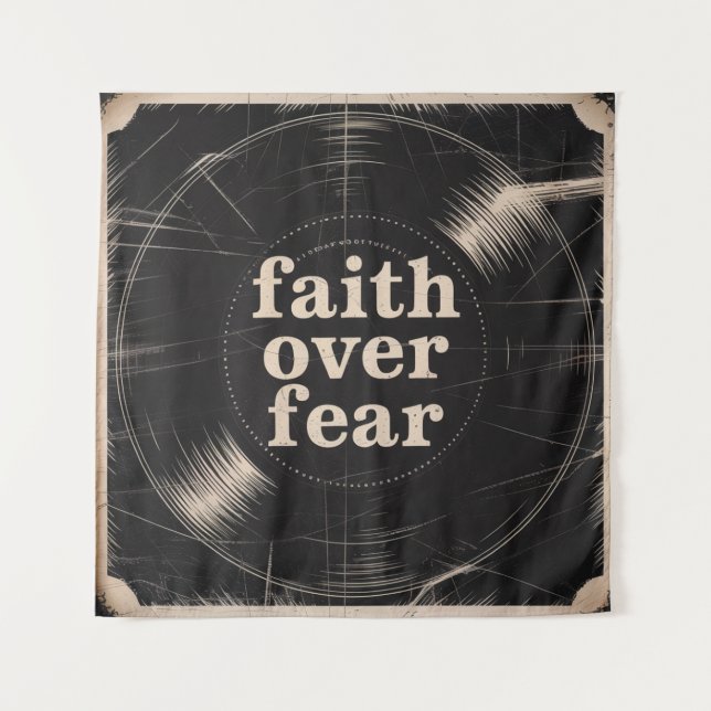 Faith Over Fear Tapestry (Front)