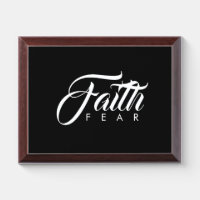 Faith Over Fear White and Black