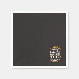 Faith Over Struggles – Motivational Religious Art Napkins