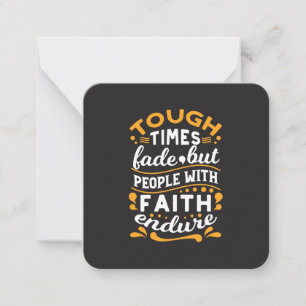 Faith Over Struggles – Motivational Religious Art Note Card