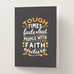 Faith Over Struggles – Motivational Religious Art Pocket Folder