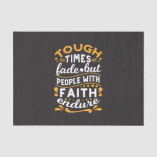Faith Over Struggles – Motivational Religious Art Tissue Paper