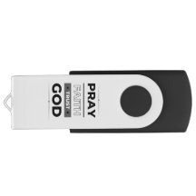 Faith, Pray, Trust God flash drive