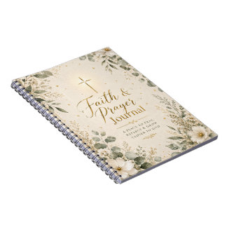 Faith & Prayer Journal | Christian Spiral Notebook