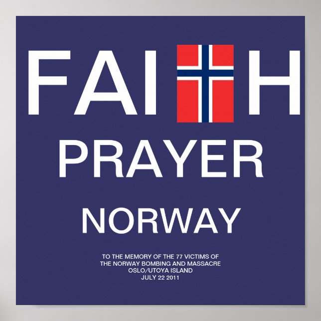 FAITH PRAYER NORWAY POSTER (Front)