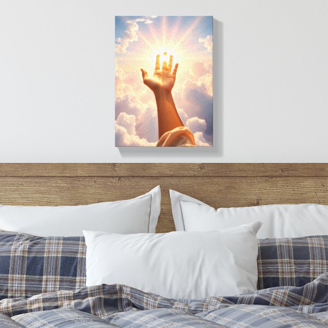 Faith- Premium Wrapped Canvas (Gloss) Print (Insitu(Bedroom))