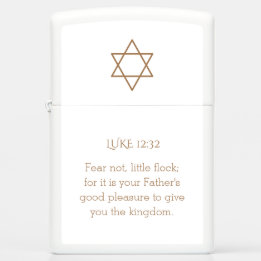 Faith Prosperity Star of David Scripture Zippo Lighter