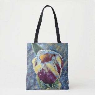 Faith Psalm Tulip Bible Verse Tote Bag