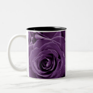 Faith Purple Roses 11oz Two-Tone Mug Black