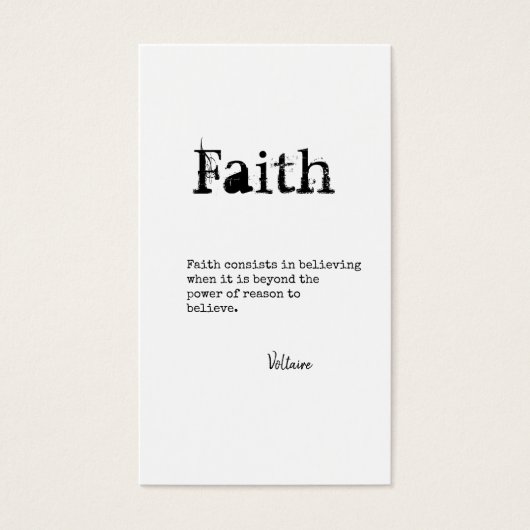 FAITH QUOTE Gifts Typewriter Font Customizable (Front)