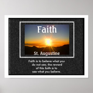 Faith quote - poster