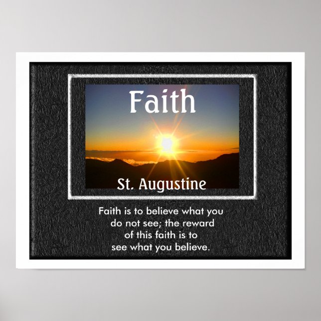 Faith quote - poster (Front)
