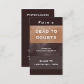 Faith Quote Simple Business Card (Front/Back)