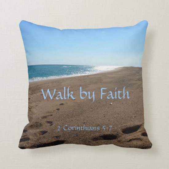 Faith Quote Throw Pillow