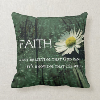 Faith Quote Throw Pillow