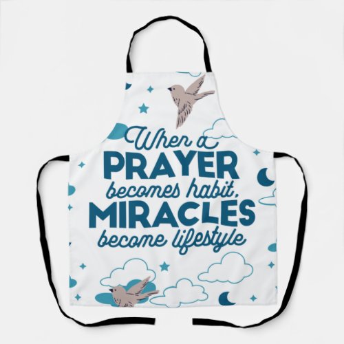 Faith quotes and Bird Pattern Apron