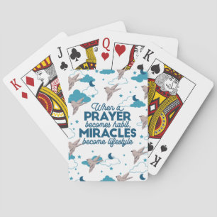 Faith quotes and Bird Pattern Poker Cards