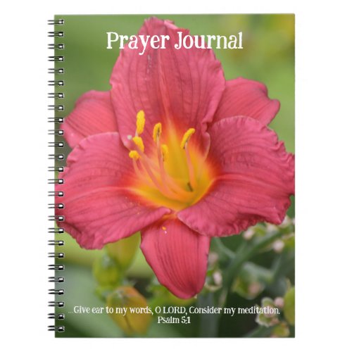 Faith Red Lily Prayer Journal