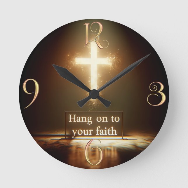 Faith Round Clock (Front)